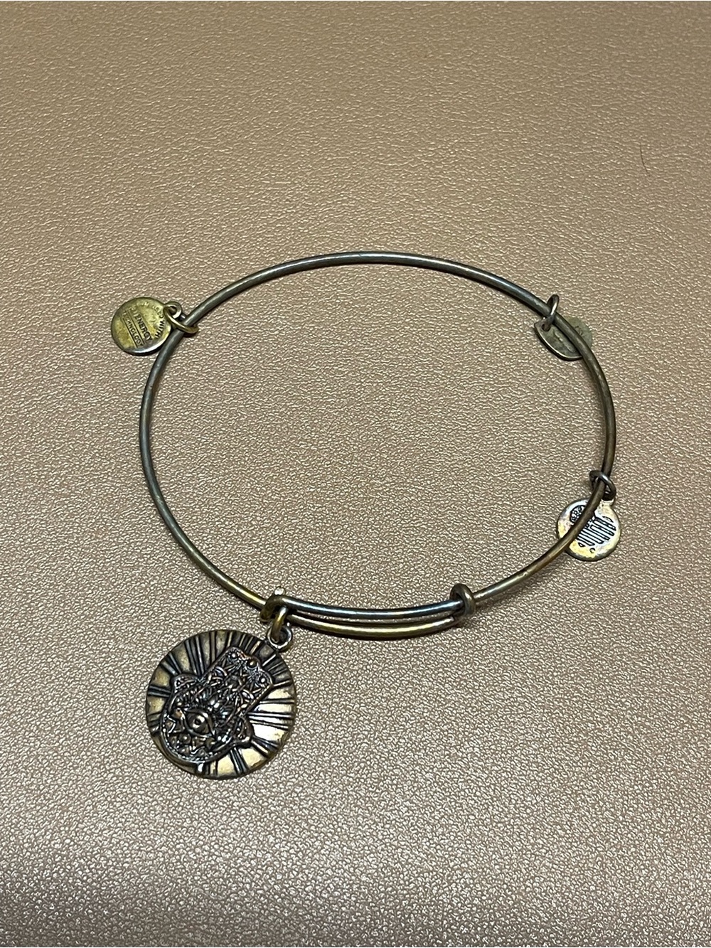 Alex and Ani "Hand of Fatima" Medallion Bangle